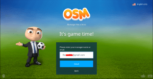 Cara Log In Dengan Tampilan Baru OSM Online Soccer Manager Menggunakan Facebook